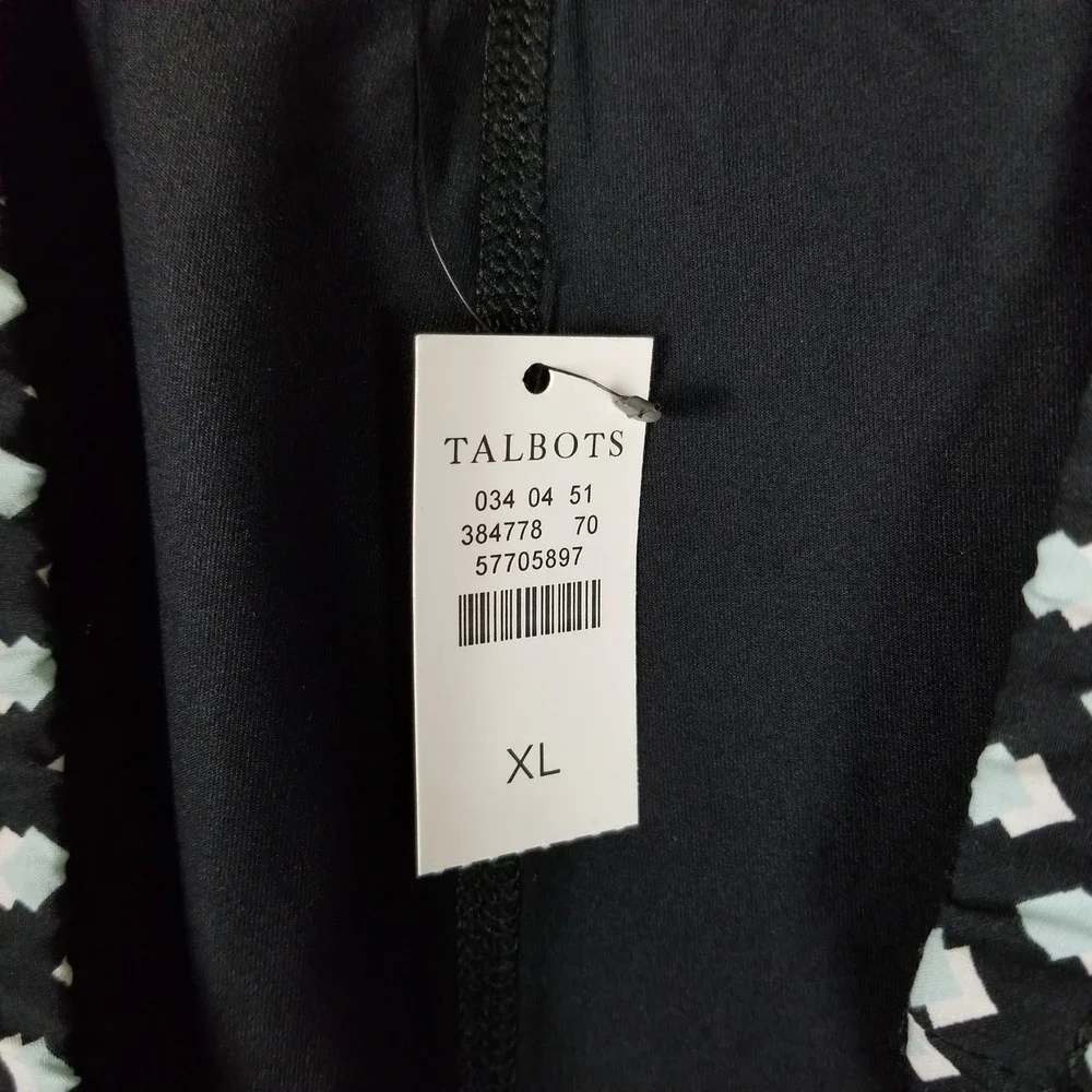 T by Talbots Skort Womens XL Black Geometric Diamond Print‎ Activewear 57705897